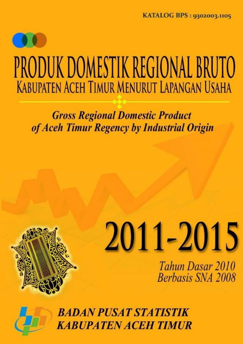 Gross Regional Domestic Product by Industrial Origin of Aceh Timur Regency 2011-2015