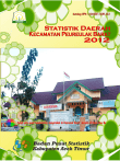 Statistik Daerah Kecamatan Peureulak Barat 2012